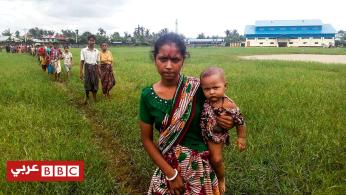 العنف يجبر الآلاف من مسلمي الروهينغا في ميانمار على الفرار إلى بنغلاديش